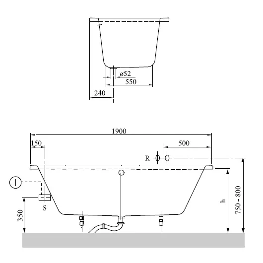 акриловая ванна villeroy & boch o.novo uba190cas2v-01 duo 190х90 см акриловая ванна villeroy & boch o.novo uba190cas2v-01 duo 190х90 см