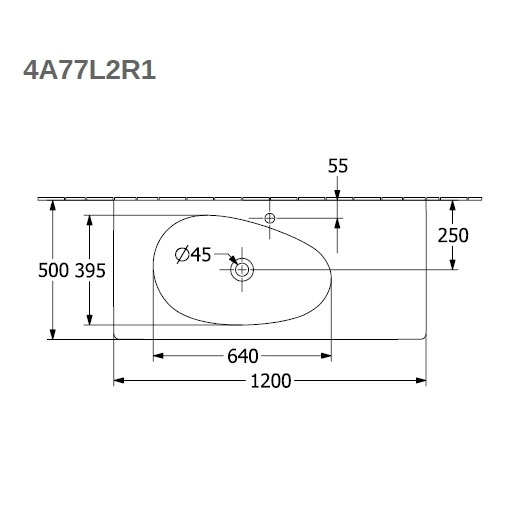 раковина villeroy & boch antao 4a77l2r1 подвесная/мебельная, 120x50xh15см, альпийский белый с ceramicplus