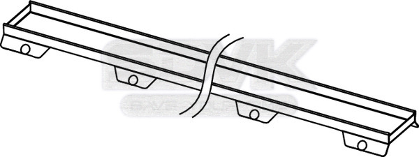 основа для плитки tece tecedrainline "plate ii" 600972: прямая, нержавеющая сталь, 90 см, глянец