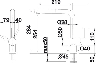 смеситель для кухни blanco linus-s 517184