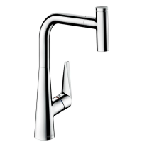 Смеситель для кухни 300 с выдвижным изливом Hansgrohe Talis Select M51 72821000, хром
