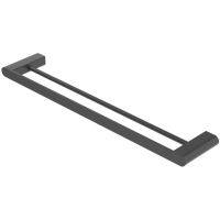 Полотенцедержатель Cezares Stylus STYLUS-THD-60-NOP 60 см, двойной, черный матовый