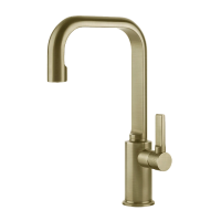 Смеситель для раковины Gessi INCISO 
 58006#727 браш.латунь PVD