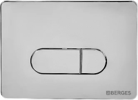 Клавиша для инсталляции Berges Novum D3 040033 для унитаза, АБС-пластик, хром