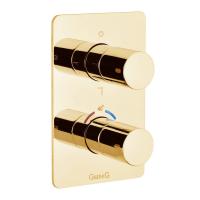 Смеситель для душа Giulini Futuro F8277O золото, Термостат, встраиваемый