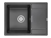 Кухонная мойка Paulmark Flugen 50-650 PM216550-BL, IT-GRANIT, цвет черный.