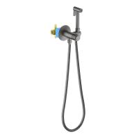 Гигиенический душ со смесителем Aquatek Бетта AQ1023BGM цвет Оружейная сталь