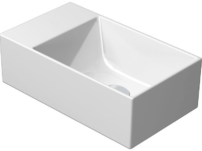 Раковина GSI Kube X 9484 S 111 подвесная/накладная, 40x23 см, Bianco lucido (Белый глянец)