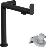 Смеситель для кухни с подключением к фильтру Hansgrohe Aqittura M91 FilterSystem 240 76804670, черный матовый