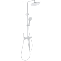 Душевая система Wonzon & Woghand The One WW-B3094-MW 255 мм, с термостатом, белый матовый