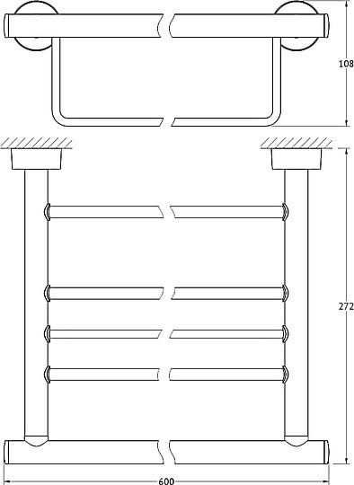 Полка для полотенец FBS Nostalgy NOS 042 60 см