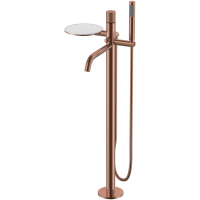 Смеситель напольный для ванны Boheme Stick Spirale 129-CB.4 медь матовая