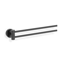 Decor Walther Decor Walther Basic HTH2 Полотенцедержатель двойной 40см, поворотный, подвесной, цвет: черный матовый
