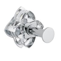 THG THG Pétale de cristal clair Крючок подвесной, длинный, цвет: хром/прозрачный хрусталь