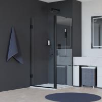 Душевой уголок RGW Hotel HO-045B 70х70 350604577-014 профиль черный, стекло прозрачное