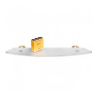  Полочка 60х14 см Colombo Design Hermitage B3316.HPS-VAN, подвесная, PVD золото|матовое стекло