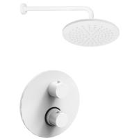 Душевой комплект Paffoni Light KITLIQ013BO 22.5 см, белый матовый