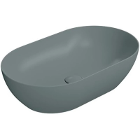 Раковина GSI Pura 883404 накладная, 60x37 см, цвет Agave opaco (Зеленый матовый)