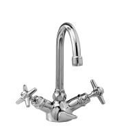 STELLA Stella Italica Смеситель для раковины на 1 отверстие 3217 с донным клапаном, цвет: хром