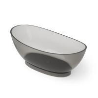 Ванна Dea Design Elegant DD8620 1550 R4 отдельностоящая, Glasstech, прозрачная смола, 155x78x58см., Smoky Black R4