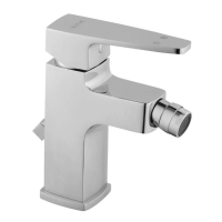 Смеситель Vitra Q-Line A40777EXP для биде, с донным клапаном, хром