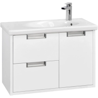 Тумба с раковиной белый глянец 80 см Roca Etna 857301806 + 32700A000