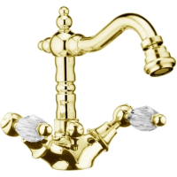 Смеситель Webert Alexandra AL710402010 для биде, с донным клапаном, золотой