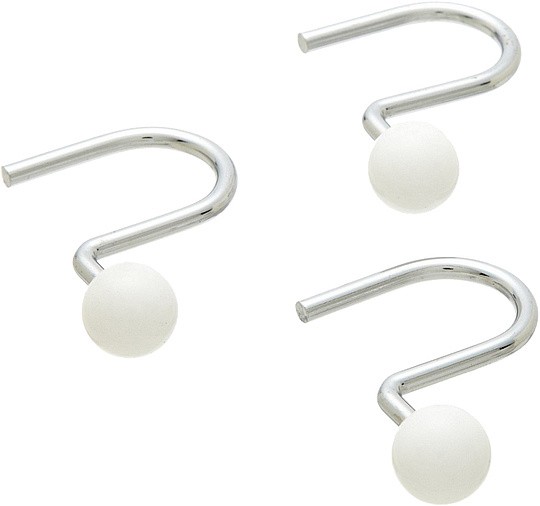 Крючок для шторы Blonder Home Ball Hook White