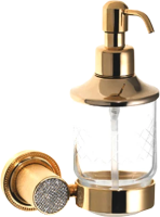 Дозатор для жидкого мыла Boheme Royal Cristal 10932-G Золото