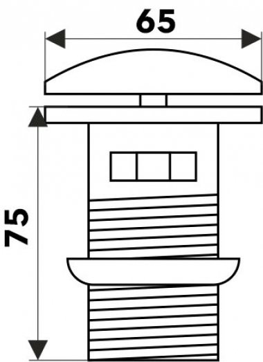 донный клапан melana mln-tb5-1 для раковины, без перелива, персиковый mln-tb5-1
