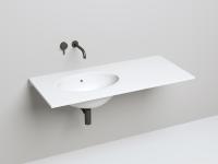 Раковина встраиваемая Salini Callista 109 56.5 x 39.5 х 19 см, из искусственного камня, белый матовый, 1101209M