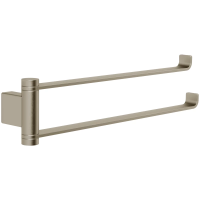 Полотенцедержатель 38#3 см Gessi Emporio 63617#149 поворотный, двойной, цвет Finox