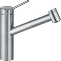 Смеситель для кухни Kludi Tangenta сталь матовая 44941F875