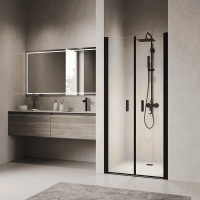 Душевая дверь в нишу RGW Passage PA-104-B 120 см, профиль черный, стекло прозрачное