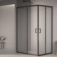 Душевой уголок RGW Passage PA-040B 100x90 3508104090-14 профиль черный, стекло прозрачное