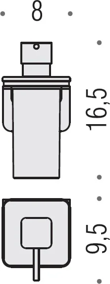 Дозатор для мыла Colombo Design Over B9328.satin