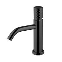 Смеситель Fima Carlo Frattini Spillo Tech для раковины, коллекция "G", высота 18.2см., излив: 11.7см., с донным клапаном, черный матовый