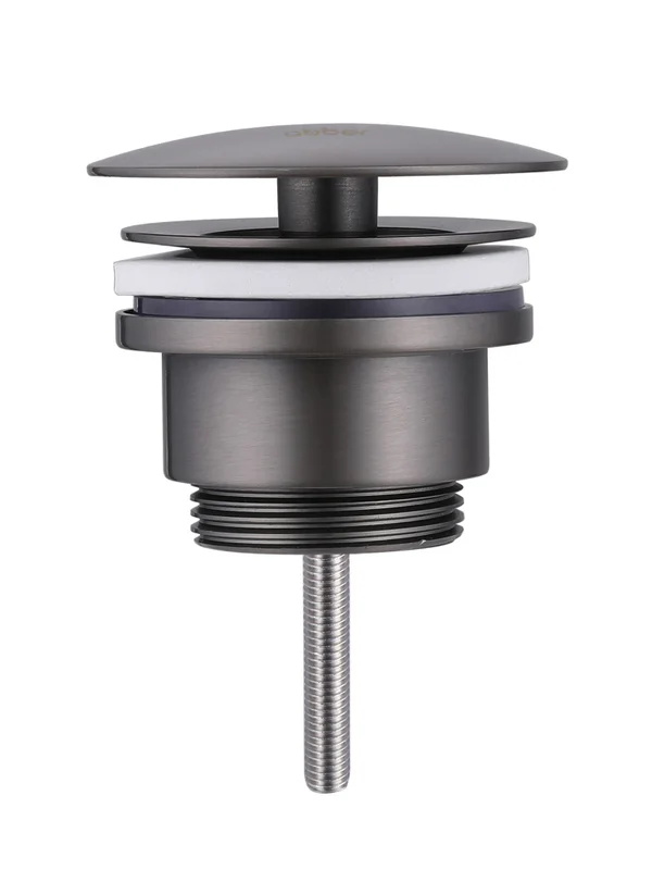 Донный клапан Abber AF0012NG для раковины, без перелива, фиксированный, никель