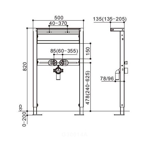 инсталляция для раковины weltwasser ww amberg 500 ra 10000005537 черная