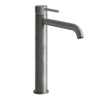 Смеситель Gessi Intreccio 54106#239 для раковины, высокий, без донного клапана, цвет шлифованная сталь