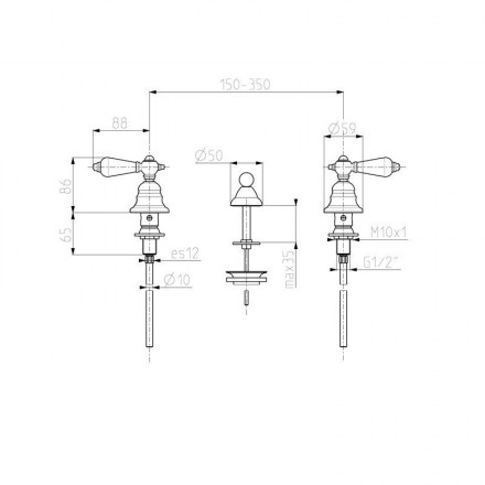 смеситель для биде fima carlo frattini herend chic f5422ccr