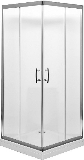 Душевой уголок Aquanet Alfa Cube NAA1142 100×100 00185041 профиль хром, стекло прозрачное