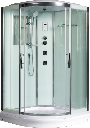 Душевая кабина WeltWasser WW500 Emmer 12015 120x120 10000003287 профиль Хром стекло прозрачное