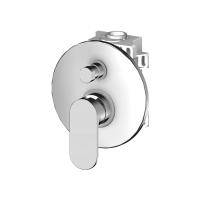 Смеситель для душа Gattoni H2Omix7000 7003470C0.CH встроенный на 2 выхода с внутренней частью, цвет хром