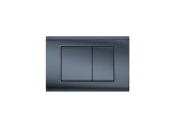 Кнопка смыва для инсталляции Aquatek Pneumo S PNS-0000004 для унитаза, АБС-пластик, цвет матовая оружейная сталь