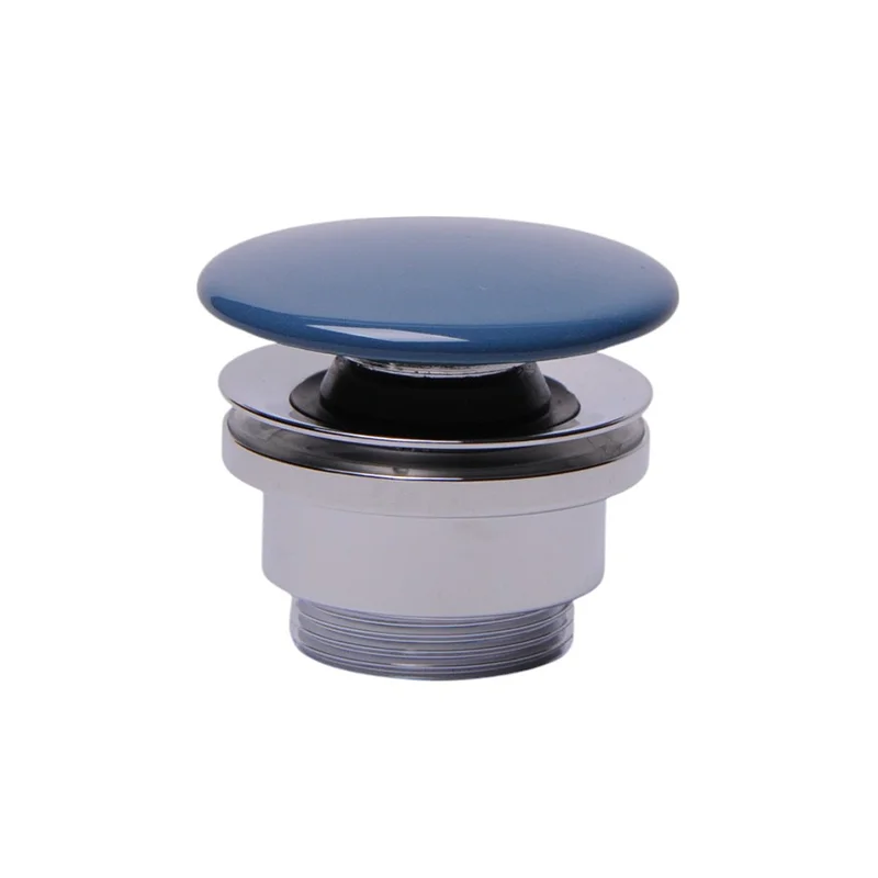 Донный клапан Plumberia Selection Ixo ceramica XO212BD для раковины, без перелива, глянцевый блу деним