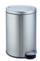 Мусорное ведро Weltwasser WW Lora MT 20L с педалью, хром матовый