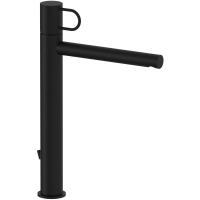 Смеситель Paffoni Joker JK085NO для раковины, с донным клапном, высокий, излив 20.2 см, черный матовый