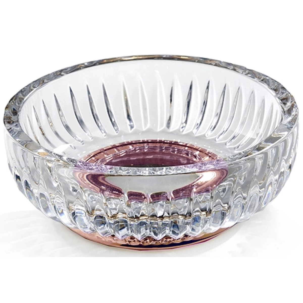 Мыльница 3SC Elegance EL01ACRGDR прозрачная \ розовое золото