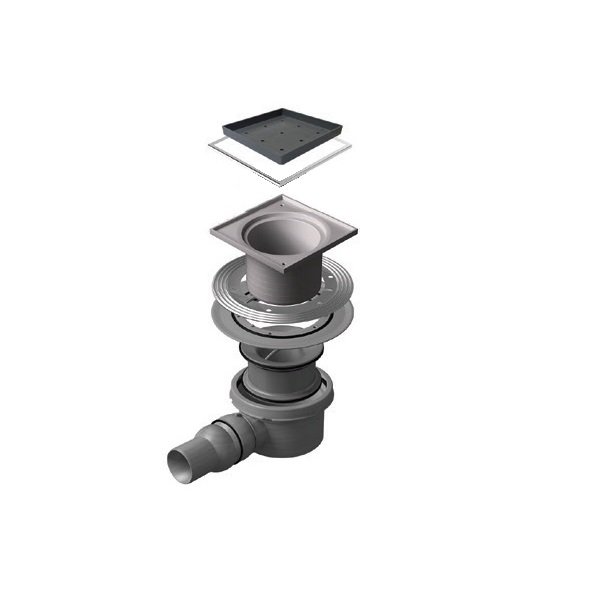 душевой трап 144x144/50 мм pestan confluo standard ceramic 1 13000085 под плитку